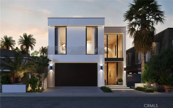 front view of a house with a street