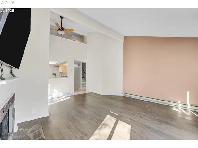 a view interior of the house and wooden floor
