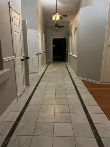 a hallway with a entryway