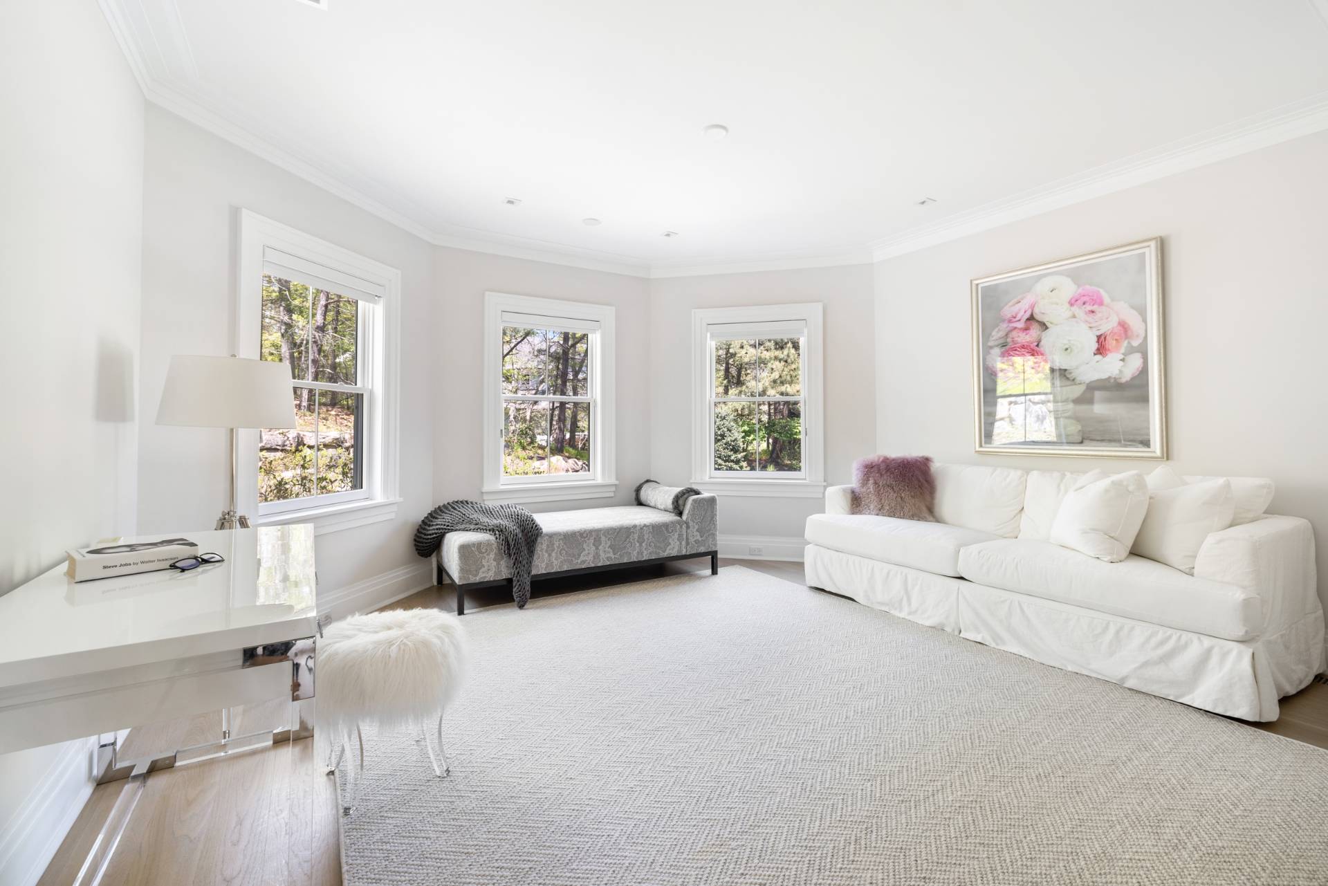 8 Shady Pth Bridgehampton, NY 11963 - Photo 27 of 45 a living room with furniture and a large window