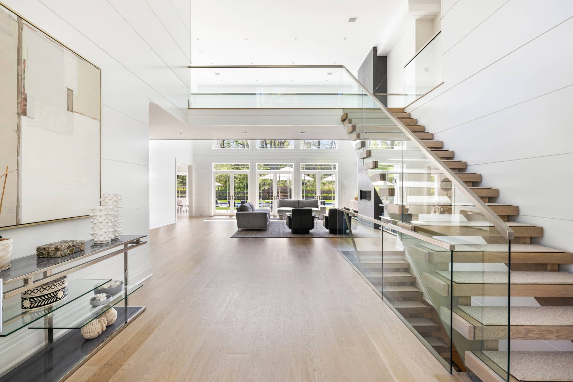 8 Shady Pth Bridgehampton, NY 11963 - Photo 3 of 45 a view of living room with furniture and wooden floor