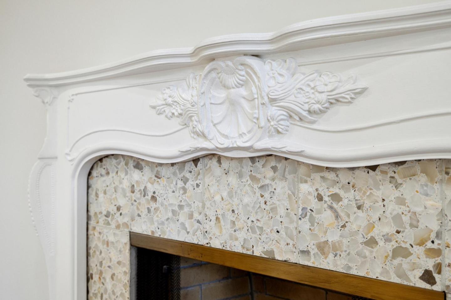 243 Selby Lane Atherton, CA 94027 - Photo 16 of 90 a close view of a fireplace in the room