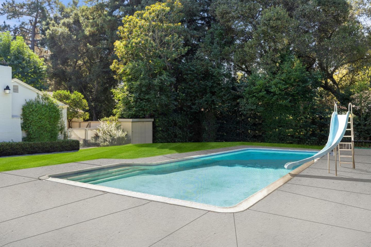 243 Selby Lane Atherton, CA 94027 - Photo 65 of 90 a view of a tennis ground with large trees