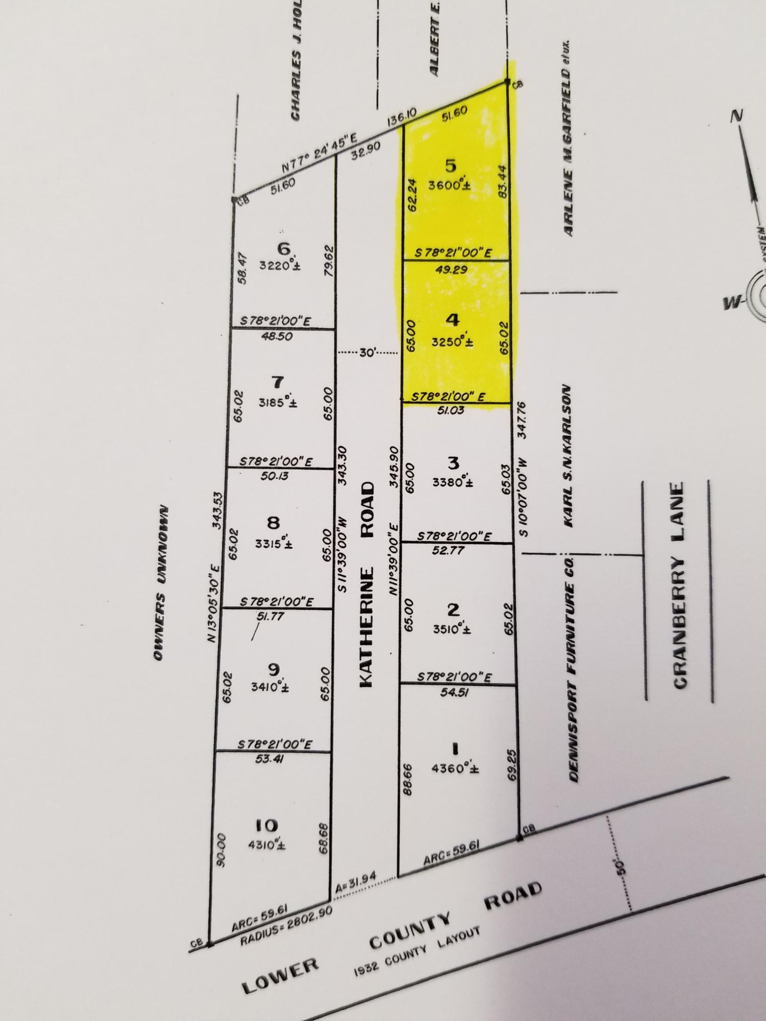 18 Katherine Road Dennis Port, MA 02639 - Photo 20 of 22 plot plan