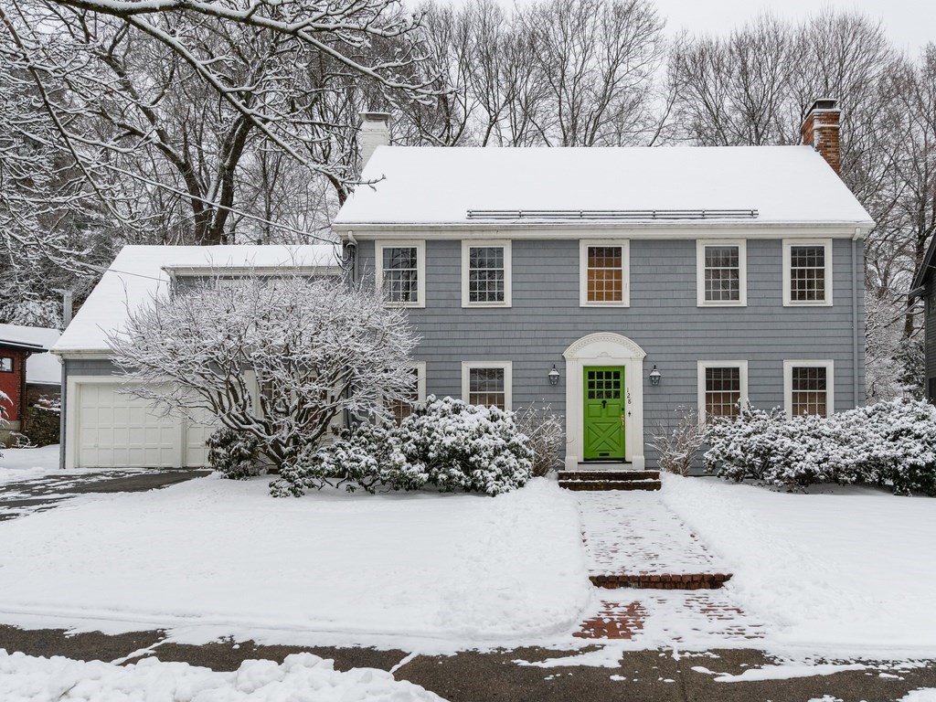 128 Dorset Road Newton, MA 02468 - Photo 1 of 36 a front view of a house with garden