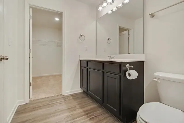 a view of a room with an empty space