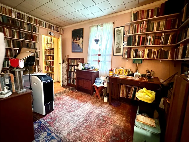 a living room filled with furniture and a potted plant
