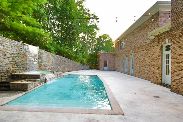 a front view of a building with a window