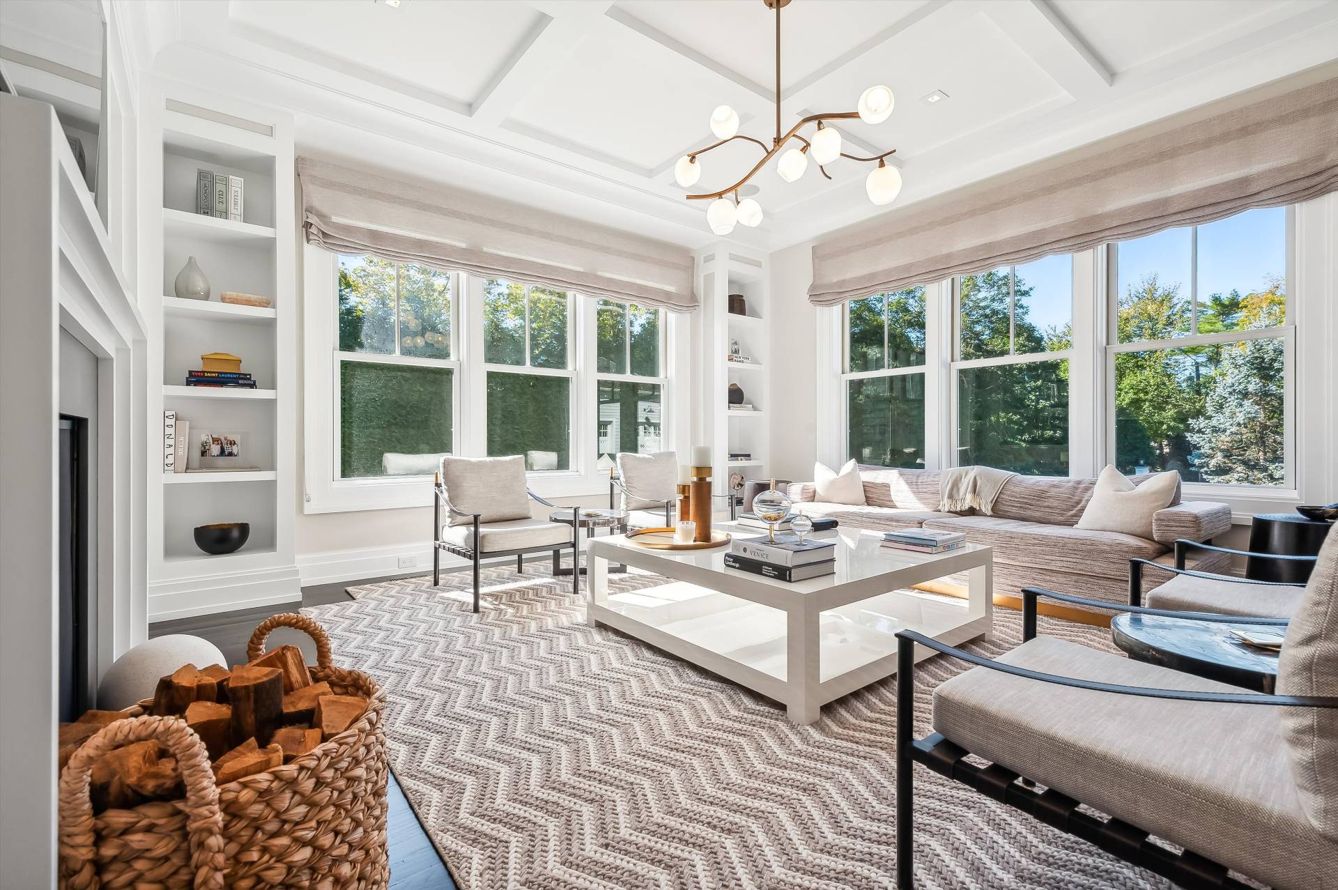 80 Cobb Road Water Mill, NY 11976 - Photo 12 of 35 a living room with furniture and a large window