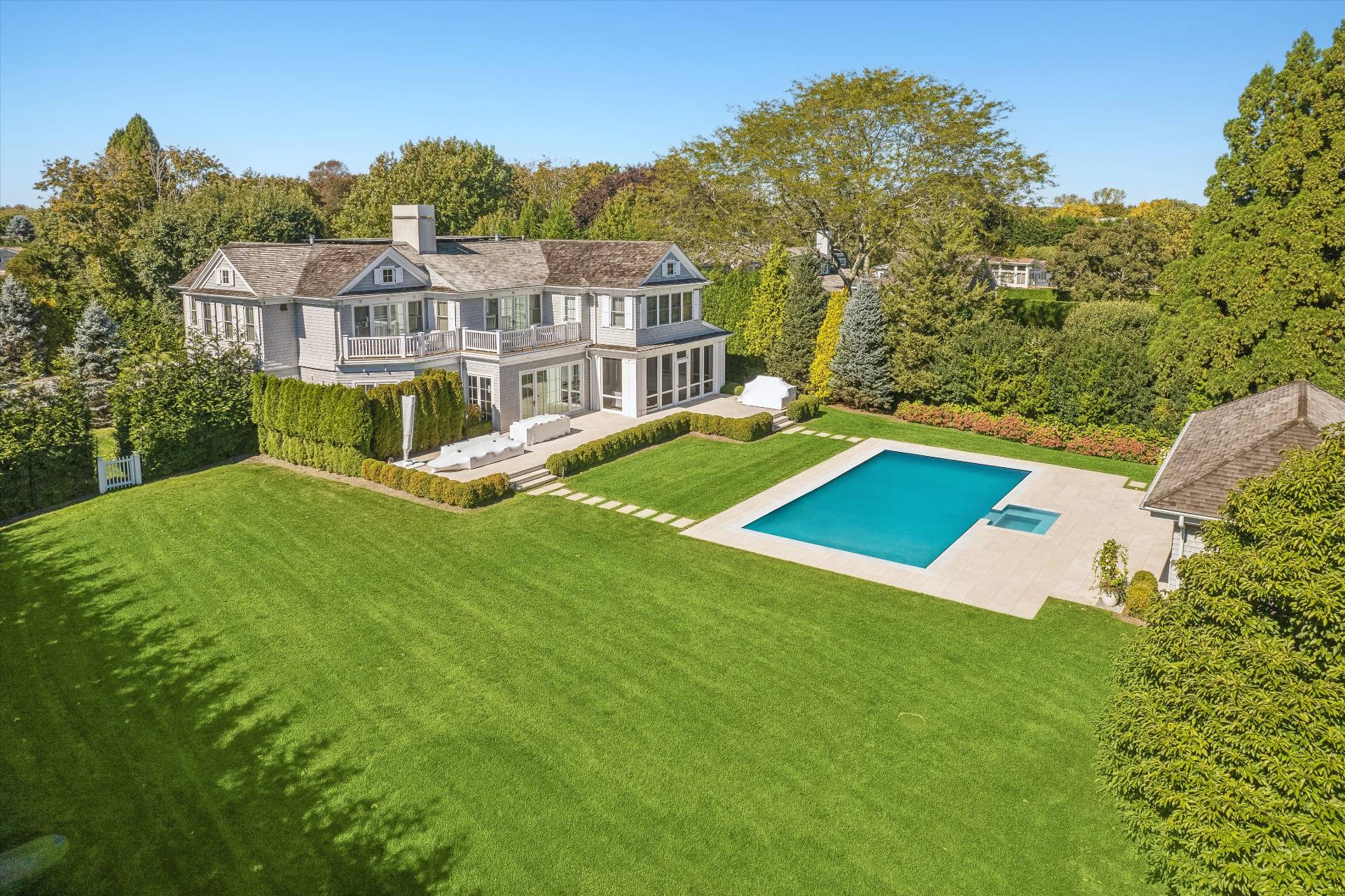 80 Cobb Road Water Mill, NY 11976 - Photo 31 of 35 a view of a house with a big yard