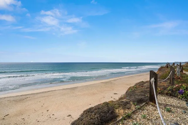 a view of beach and ocean