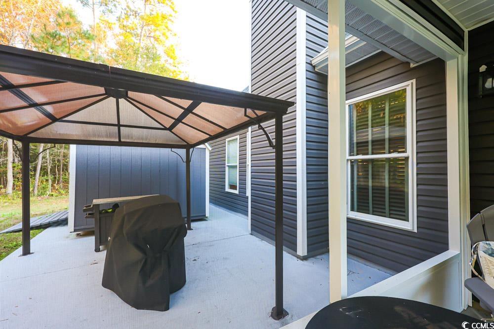 105 Rocko Drive Myrtle Beach, SC 29579 - Photo 36 of 38 View of patio featuring grilling area and a gazebo