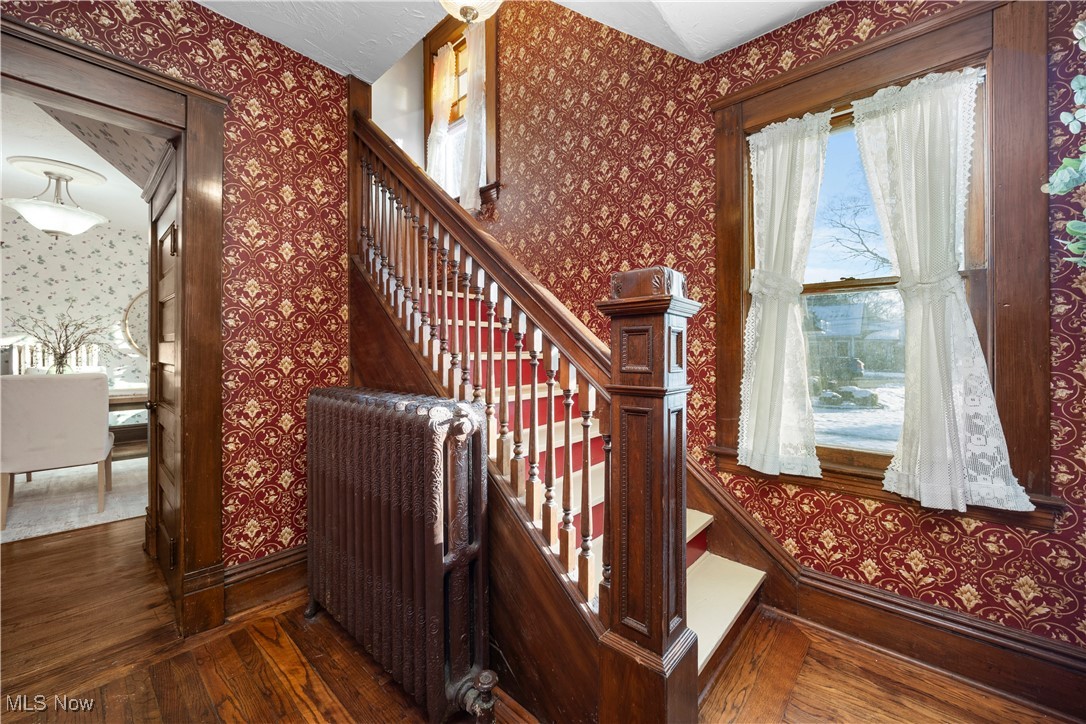 26902 Butternut Ridge Road North Olmsted, OH 44070 - Photo 13 of 38 Foyer & stairs with radiator heating unit, and wood flooring