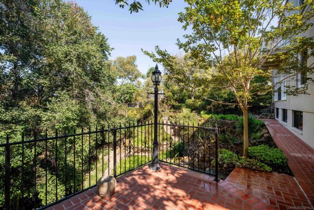 a view of a pathway of a garden