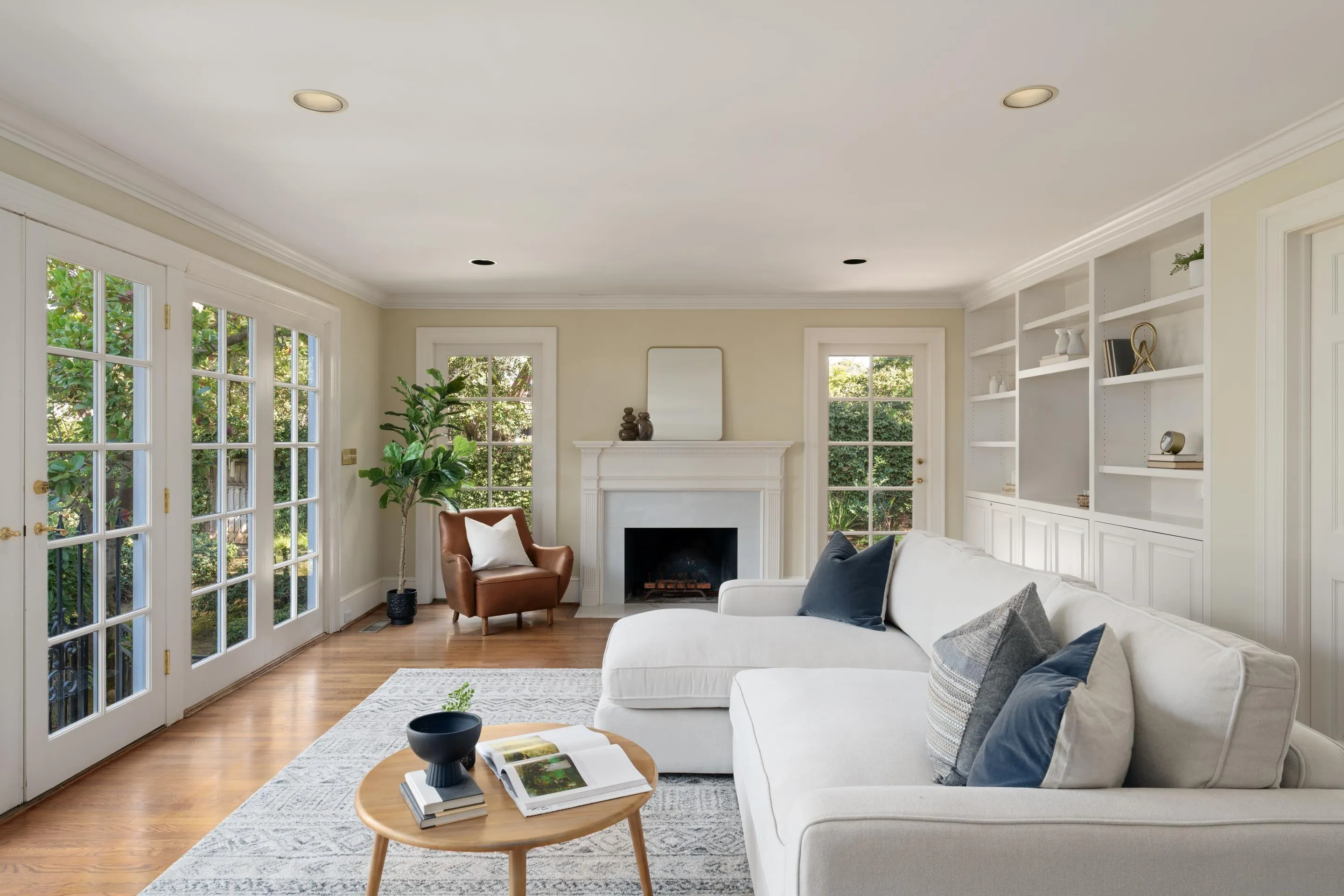1506 Plumosa Way San Diego, CA 92103 - Photo 4 of 30 a living room with furniture and a fireplace