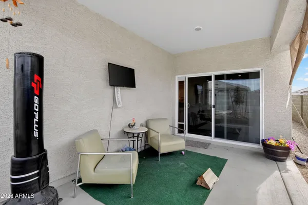 a backyard of a house