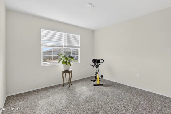 a view of a hallway with elevator