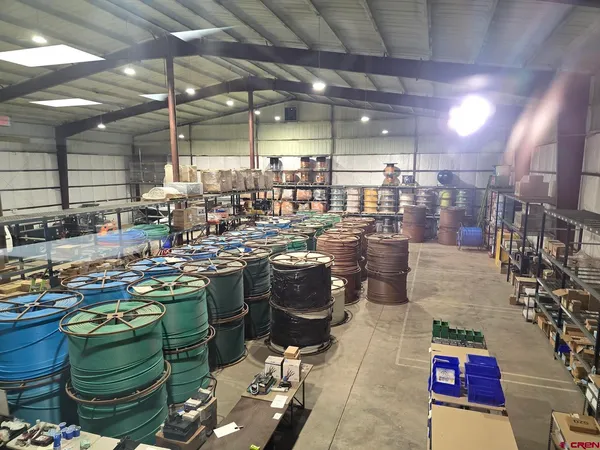 a view of a closet area