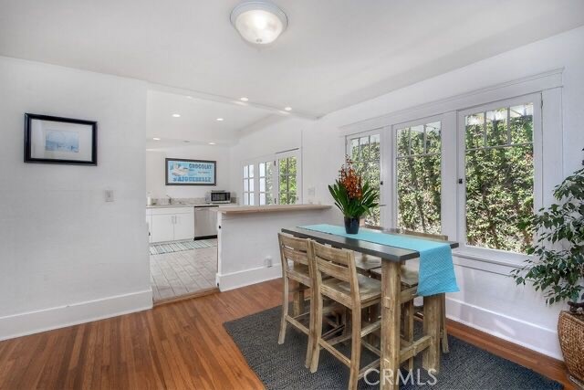 372 Jasmine Street Laguna Beach, CA 92651 - Photo 9 of 20 a view of a dining room with furniture and wooden floor