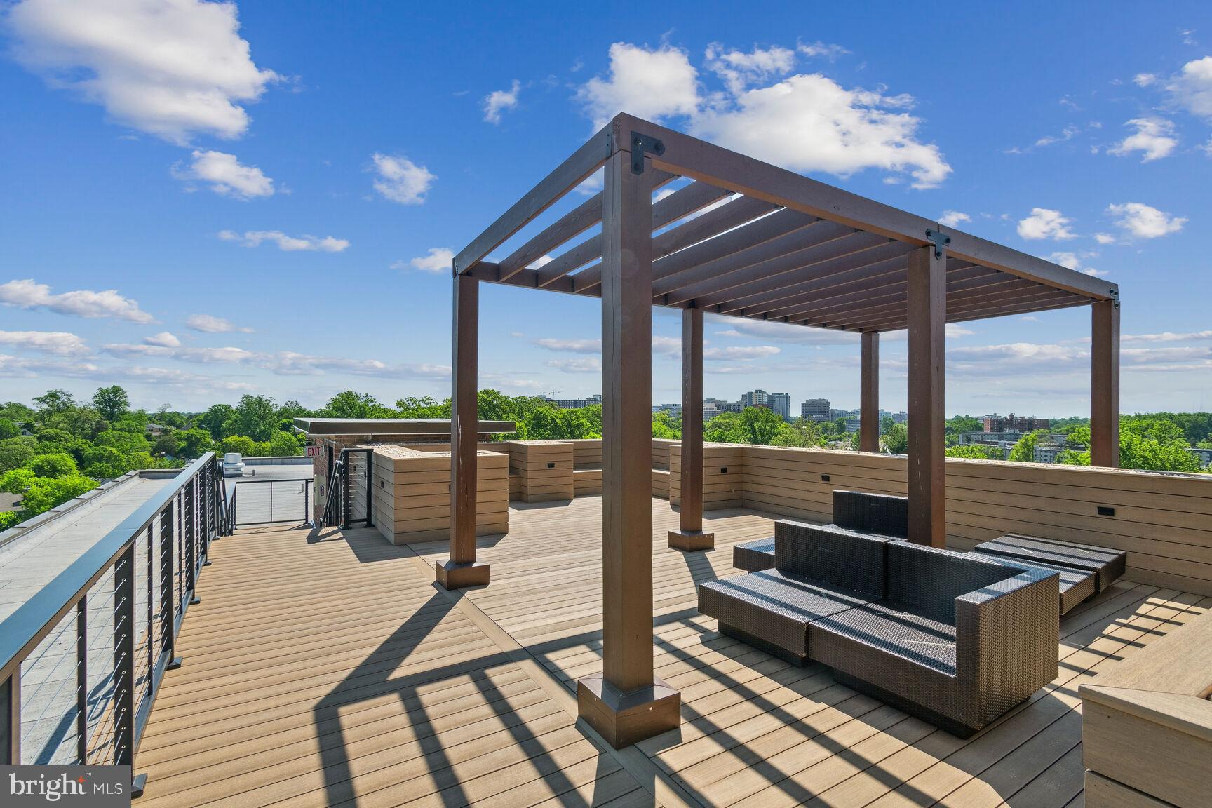 1900 Lyttonsville Road, Unit 702 Silver Spring, MD 20910 - Photo 20 of 20 a view of a roof deck with furniture