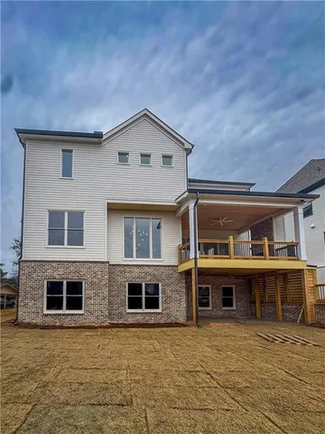 a house view with a outdoor space