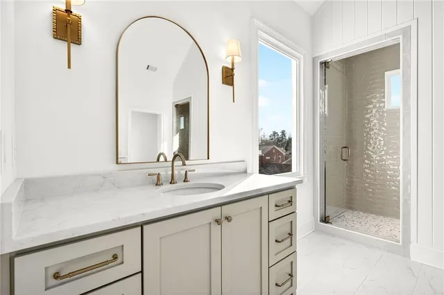 a bathroom with a sink