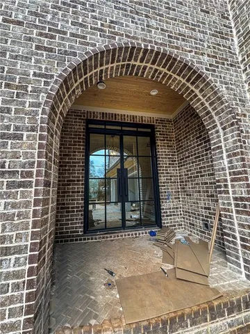 a front view of a building