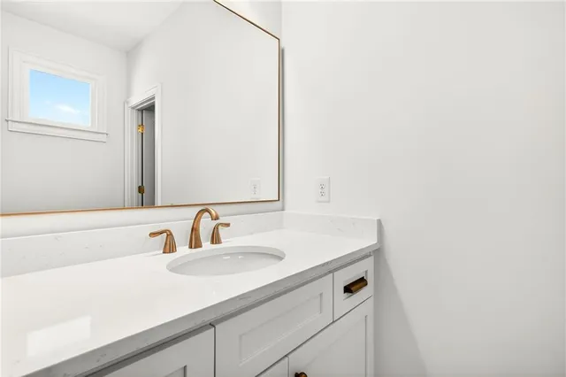 a view of a backyard of the house