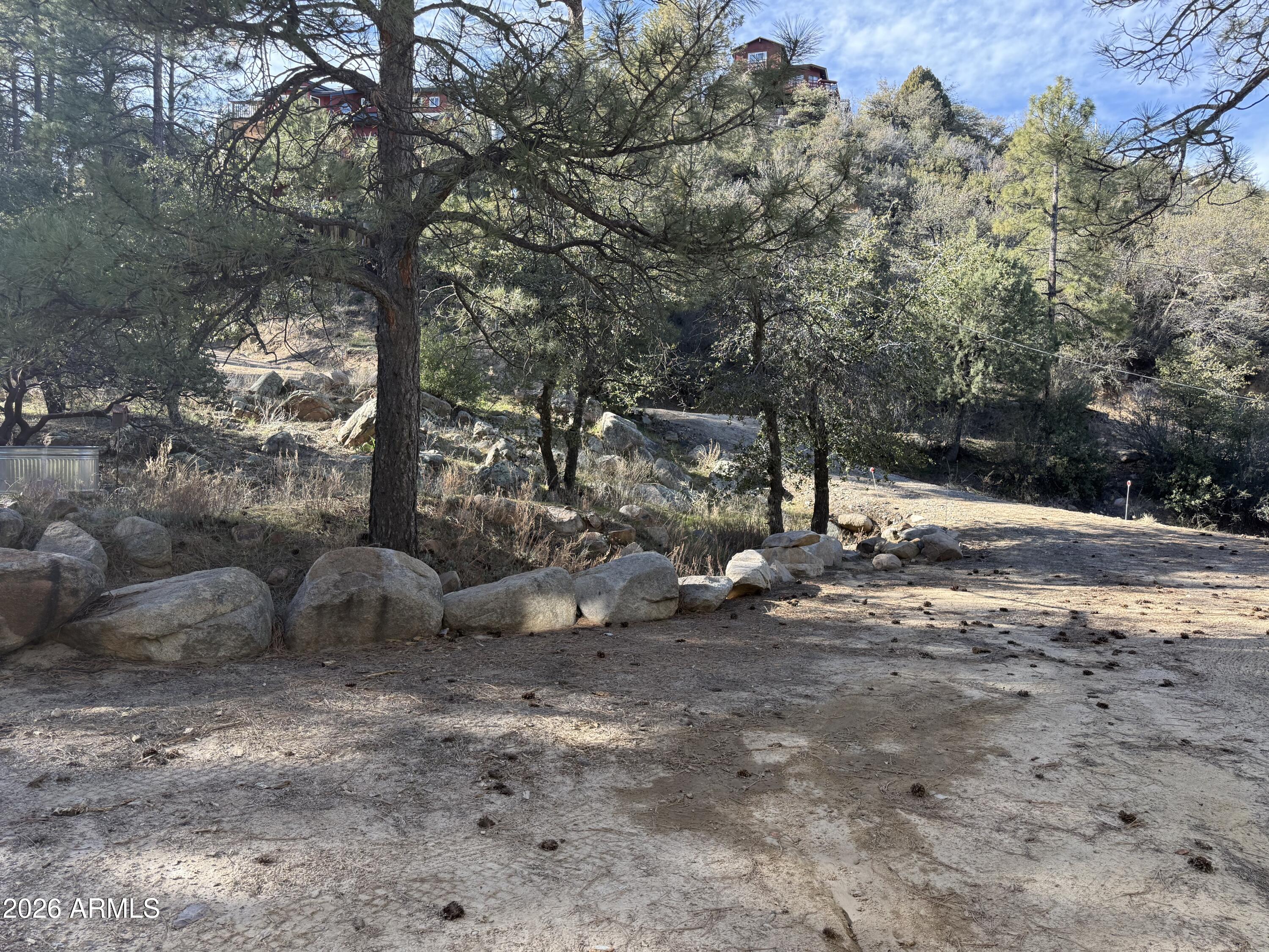 23487 Manzanita Road Crown King, AZ 86343 - Photo 41 of 41 a view of a tree in the middle of a yard