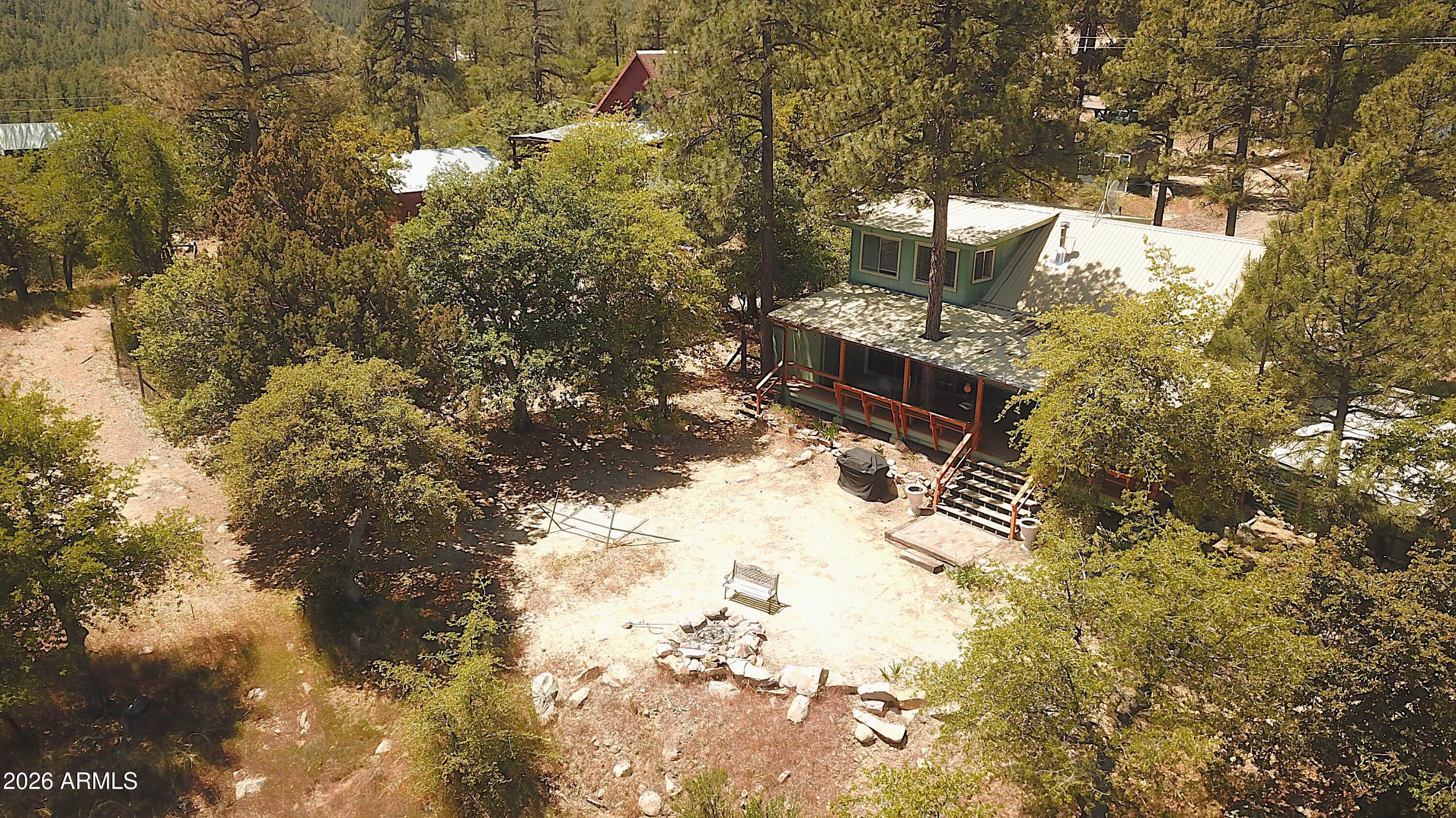 23487 Manzanita Road Crown King, AZ 86343 - Photo 45 of 45 a view of a yard covered in snow