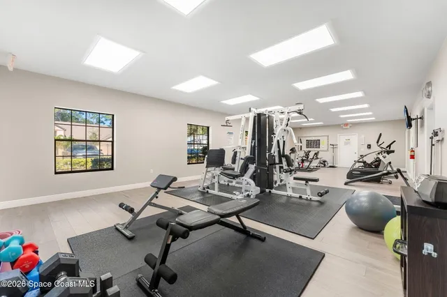 a view of a swimming pool with a garden