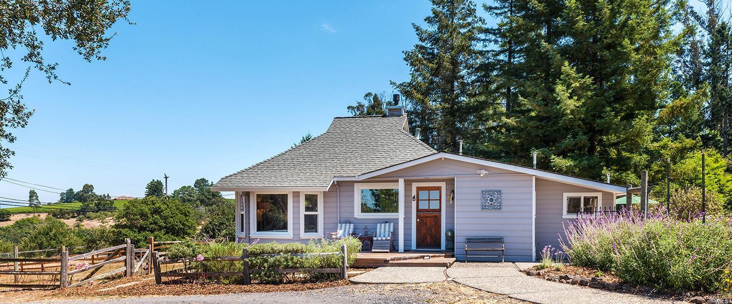 2625 Burnside Road Sebastopol, CA 95472 - Photo 1 of 1 a front view of a house with a yard