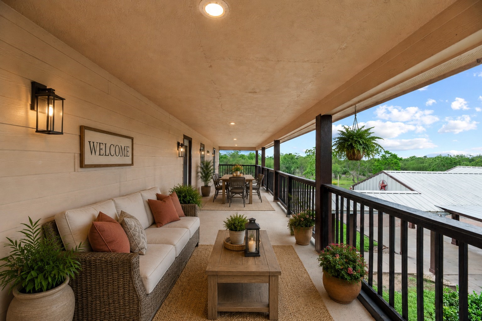 523 Moore Bar Road Rosenberg, TX 77471 - Photo 19 of 50 This is the full length balcony on the second floor, virtually staged.