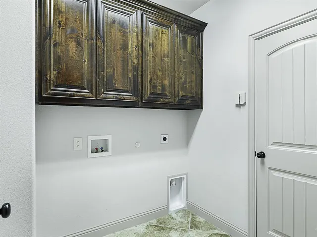 a view of wooden door