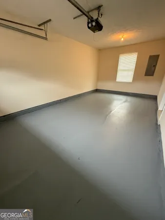 a view of a garage