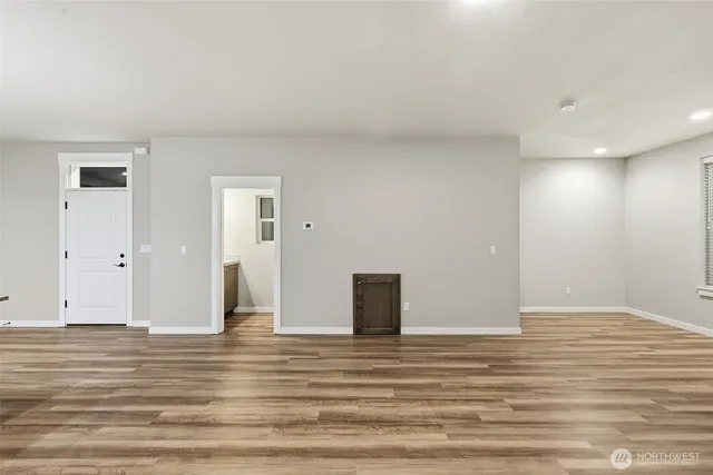 a view of an empty room