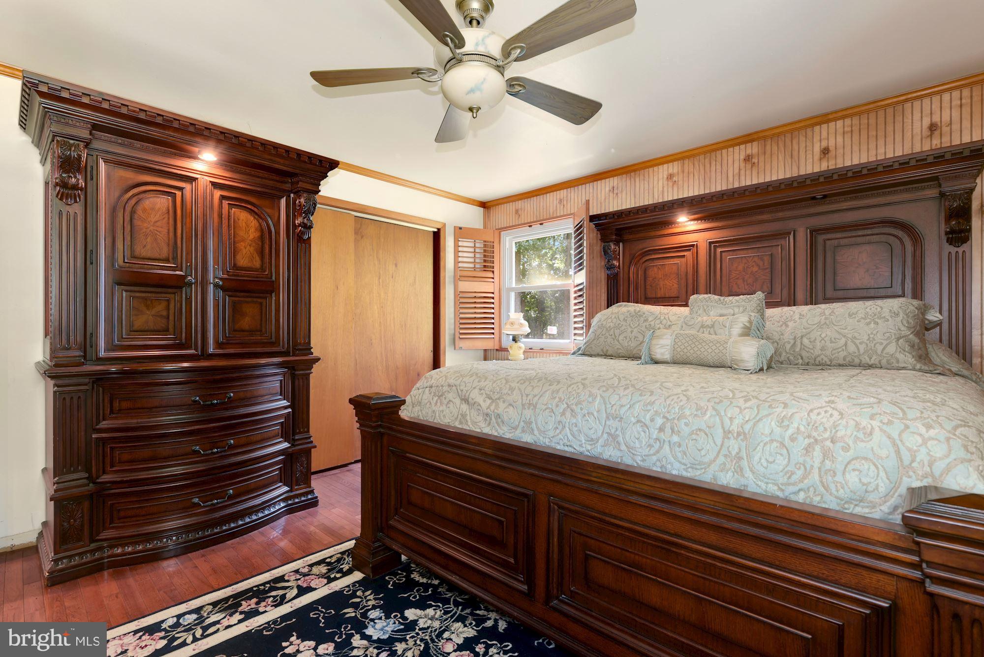 433 Porchtown Road Elmer, NJ 08318 - Photo 15 of 30 Primary Bedroom - Hardwoods and Fan