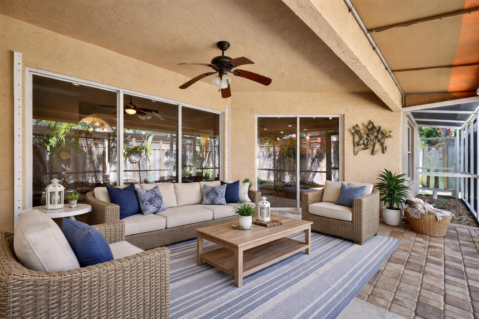 1383 Northeast 27th Street Pompano Beach, FL 33064 - Photo 3 of 52 VIRTUALLY STAGED PATIO