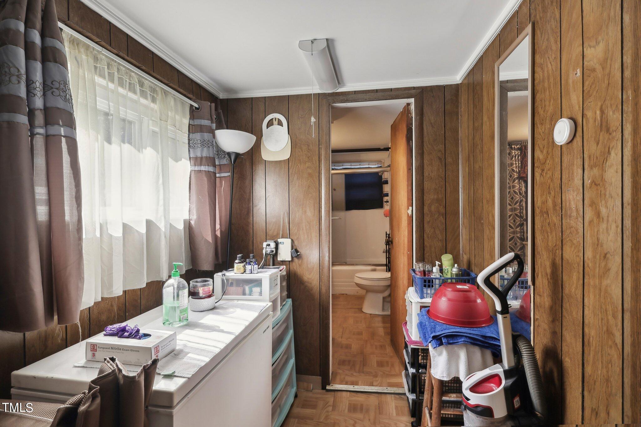2917 State Street Durham, NC 27704 - Photo 17 of 22 a dining room with furniture and wooden floor