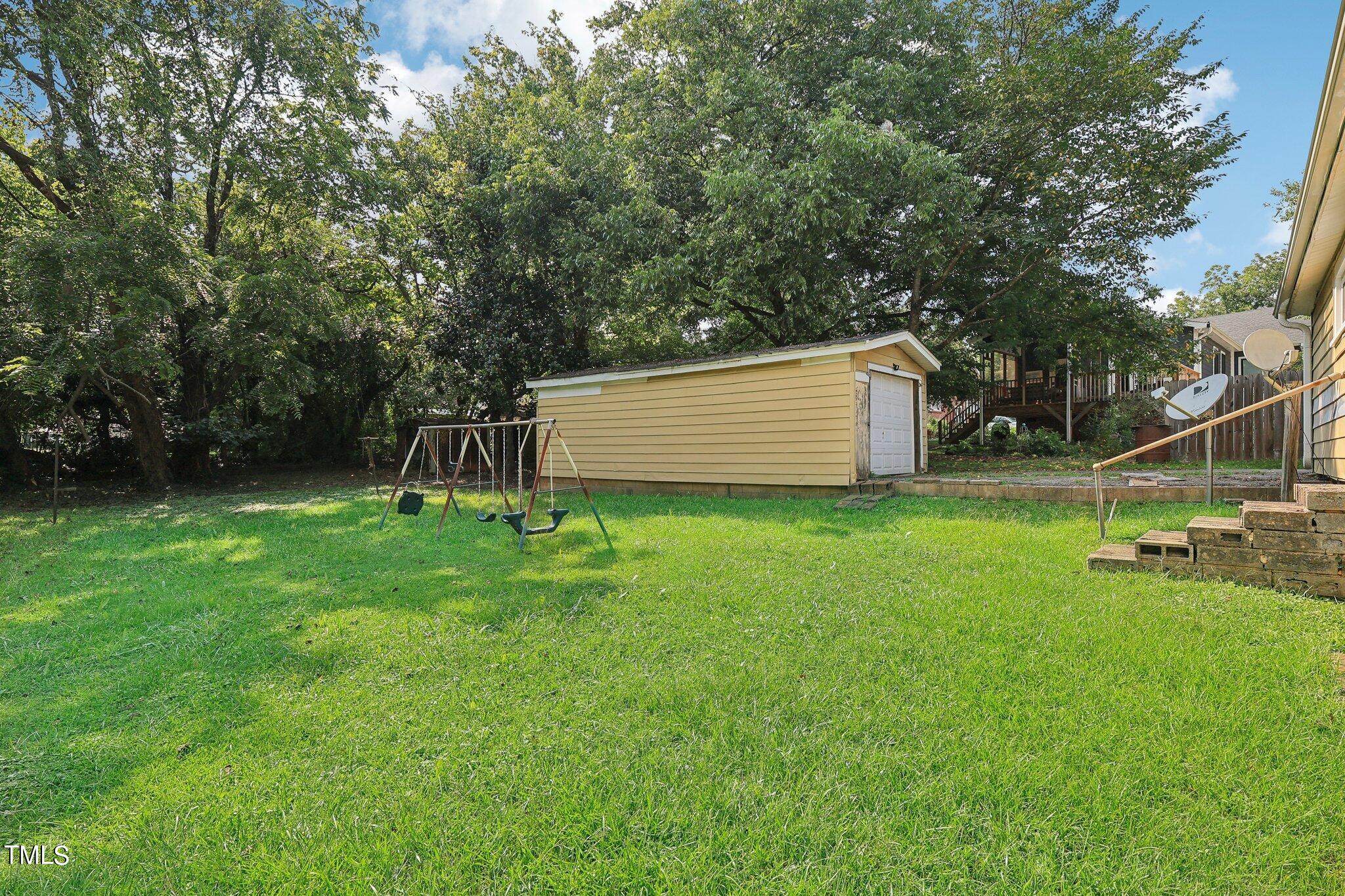 2917 State Street Durham, NC 27704 - Photo 22 of 22 a view of a backyard with a garden