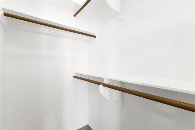 a close up view of racks on the wall