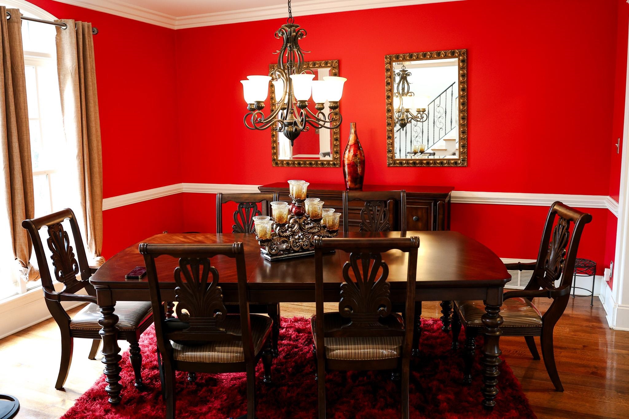 649 Ridge Springs Road Collierville, TN 38017 - Photo 12 of 35 Dining room with dark wood-style flooring, ornamental molding, and a chandelier