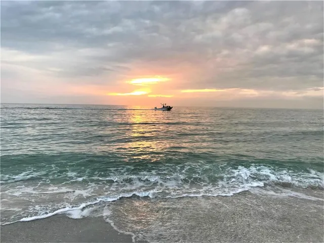 a view of an ocean and beach