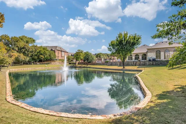 a view of a lake in front of house