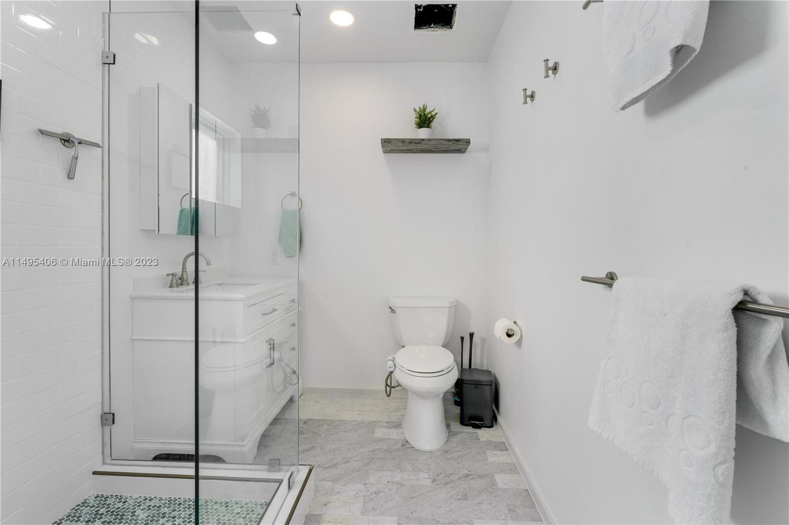2465 Southwest 21st Terrace Miami, FL 33145 - Photo 20 of 45 a bathroom with a toilet and a shower