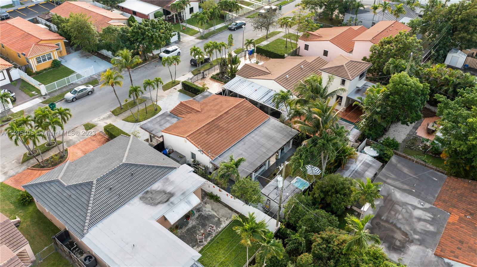 2465 Southwest 21st Terrace Miami, FL 33145 - Photo 38 of 45 an aerial view of a house with a yard