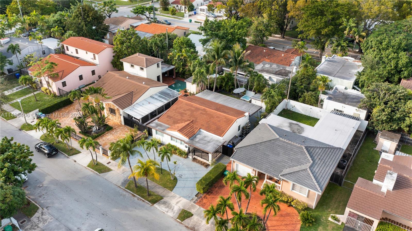 2465 Southwest 21st Terrace Miami, FL 33145 - Photo 39 of 45 an aerial view of a house with a yard