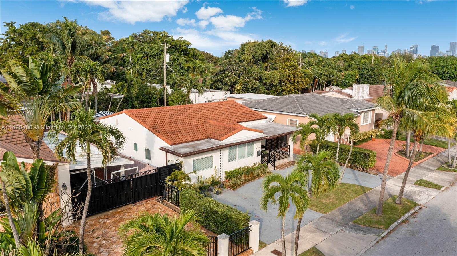 2465 Southwest 21st Terrace Miami, FL 33145 - Photo 41 of 45 an aerial view of a house with a yard