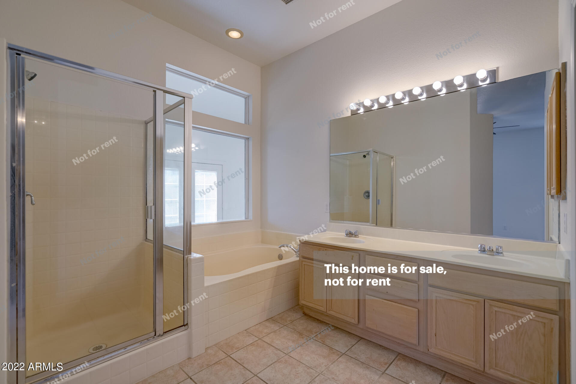 17648 North 17th Street Phoenix, AZ 85022 - Photo 7 of 31 a bathroom with a double vanity sink and a mirror