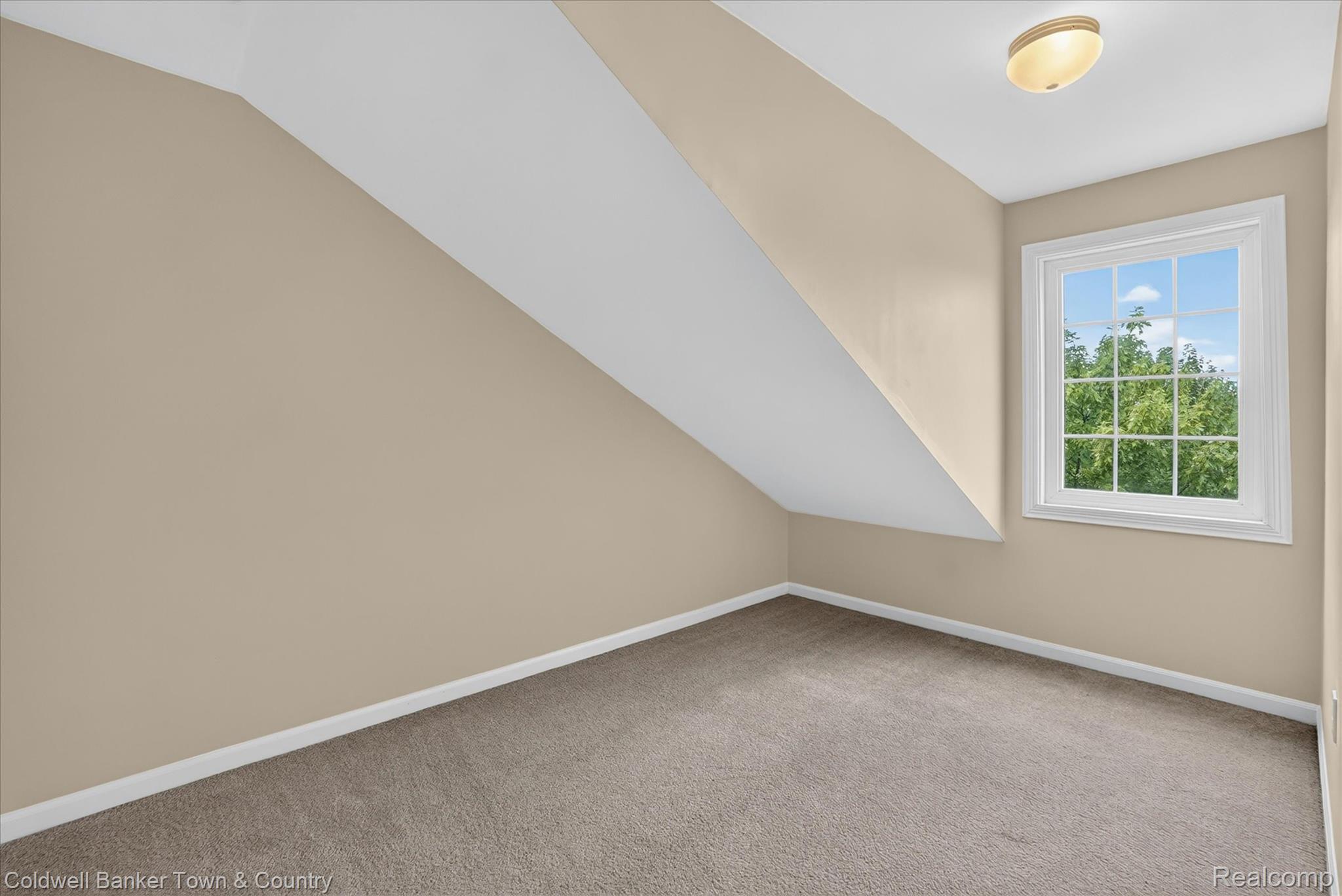 1725 Town Commons Drive Howell, MI 48855 - Photo 44 of 53 Carpeted room with a multi-pane window and a flush-mount ceiling light